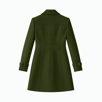 Demi | Tailored Belted Structured Wool Winter Coat
