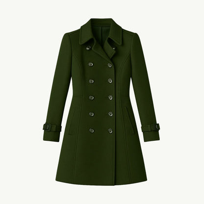 Demi | Tailored Belted Structured Wool Winter Coat