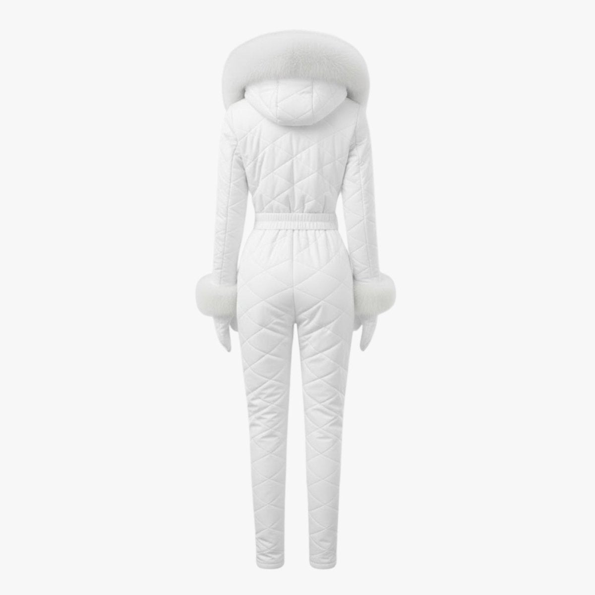Remy | Quilted Faux Fur Trim Ski Suit