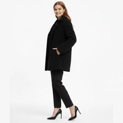 Brielle | Plush Bouclé Structured Wool Coat