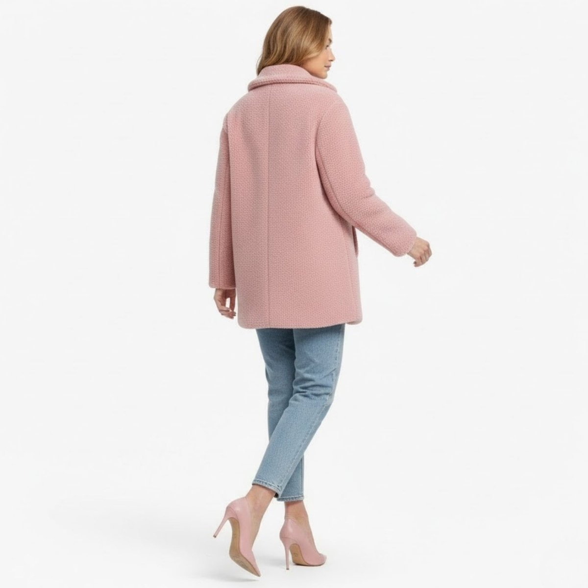 Brielle | Plush Bouclé Structured Wool Coat