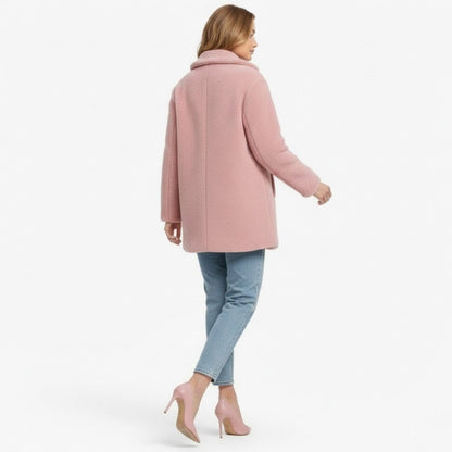Brielle | Plush Bouclé Structured Wool Coat