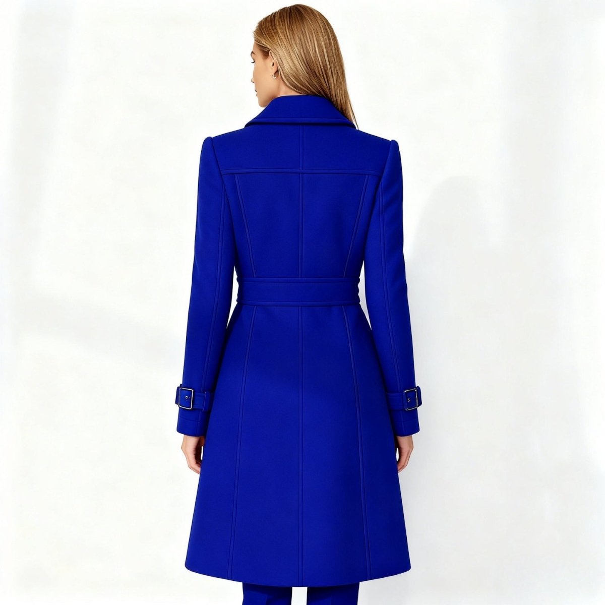Demi | Tailored Belted Structured Wool Winter Coat