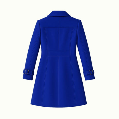 Demi | Tailored Belted Structured Wool Winter Coat