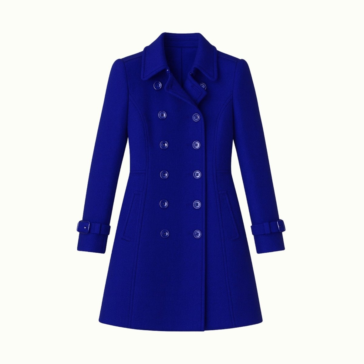 Demi | Tailored Belted Structured Wool Winter Coat