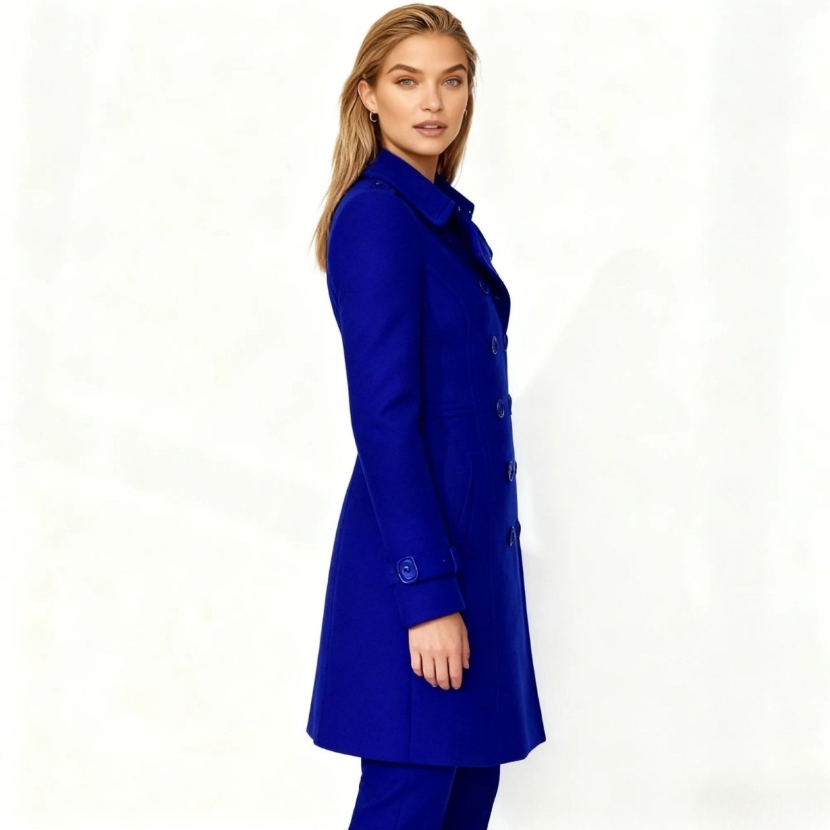 Demi | Tailored Belted Structured Wool Winter Coat