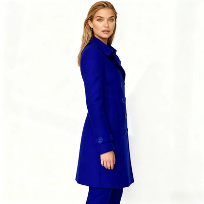 Demi | Tailored Belted Structured Wool Winter Coat