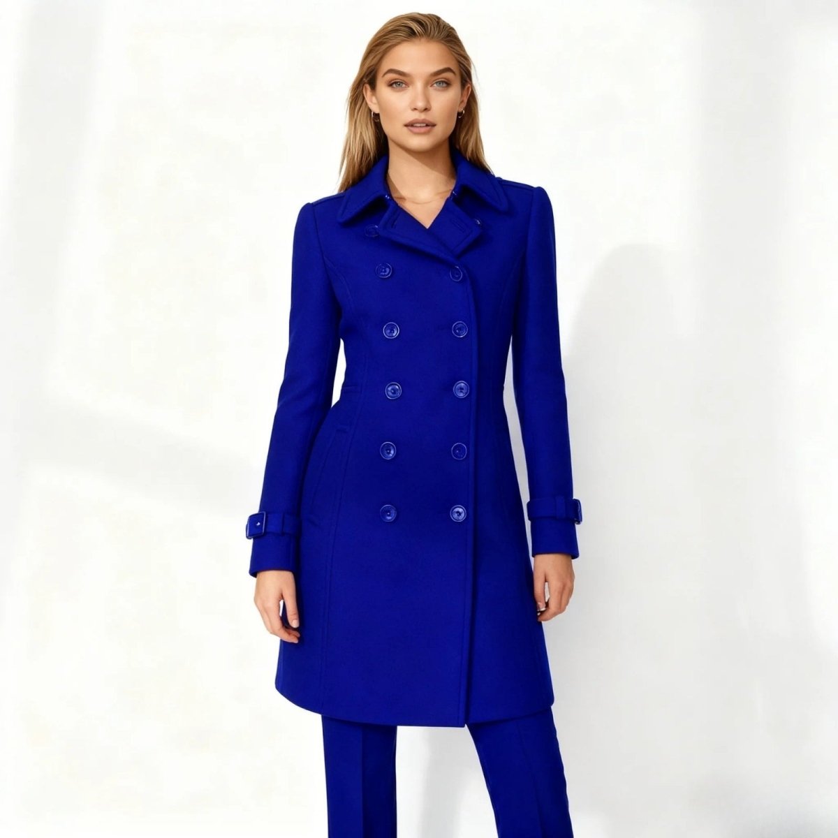 Demi | Tailored Belted Structured Wool Winter Coat