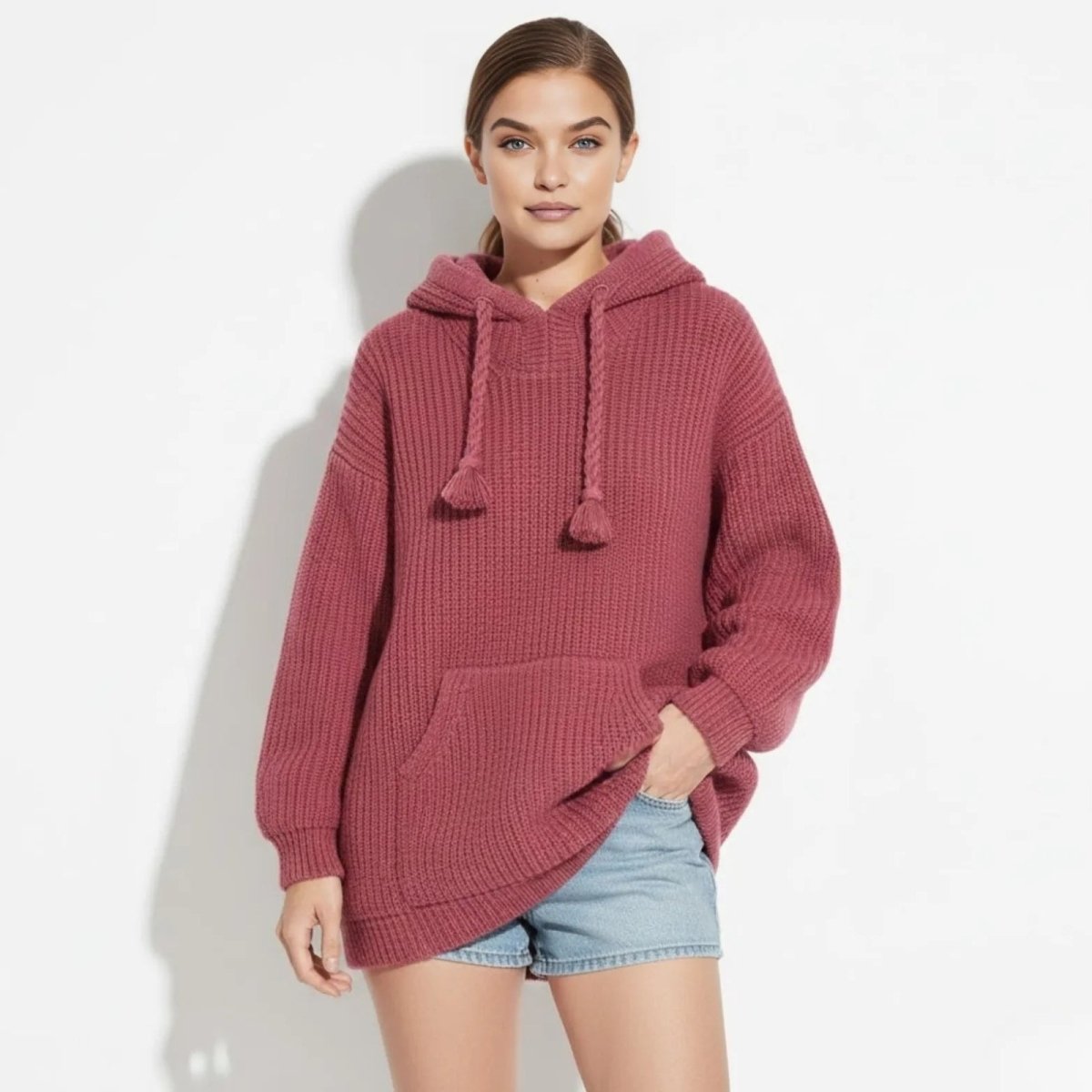 Remy | Chunky Knit Oversized Winter Hoodie