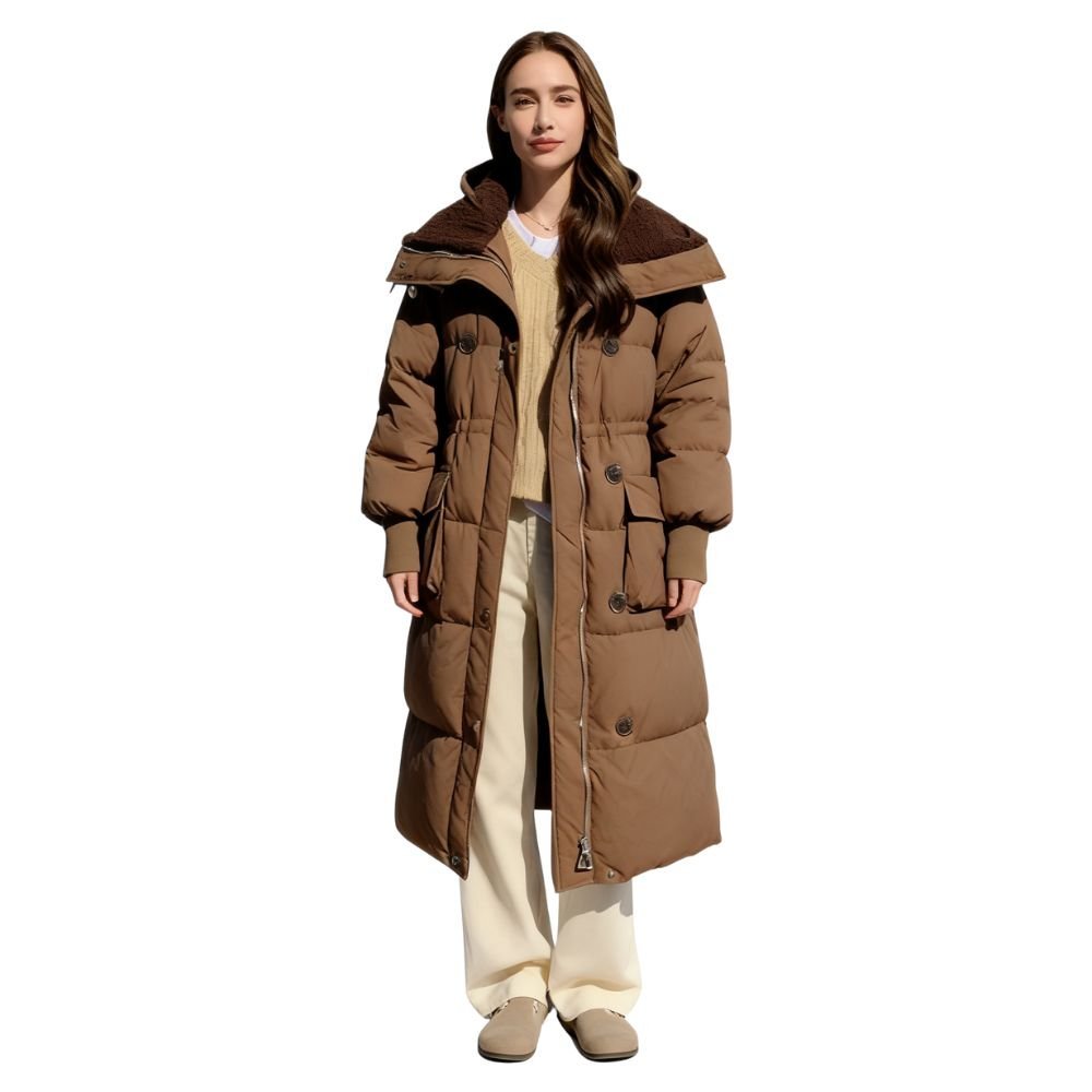 Cailah | Oversized Fleece-Lined Water-Resistant Winter Coat