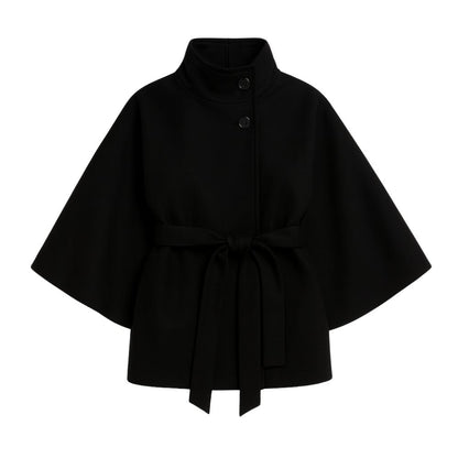 Tove | Funnel Neck Kimono Sleeve Cape Winter Jacket