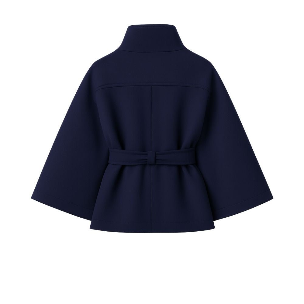 Tove | Funnel Neck Kimono Sleeve Cape Winter Jacket