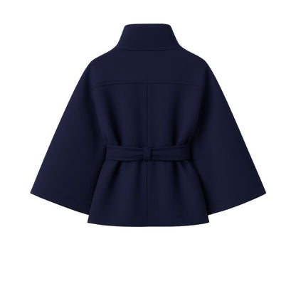 Tove | Funnel Neck Kimono Sleeve Cape Winter Jacket