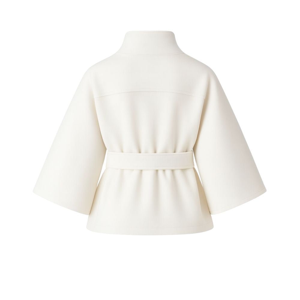 Tove | Funnel Neck Kimono Sleeve Cape Winter Jacket