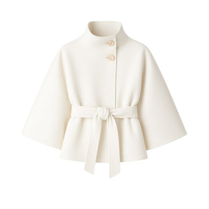 Tove | Funnel Neck Kimono Sleeve Cape Winter Jacket