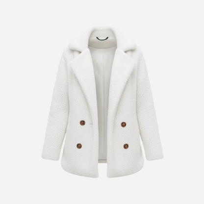 Brielle | Plush Bouclé Structured Wool Coat