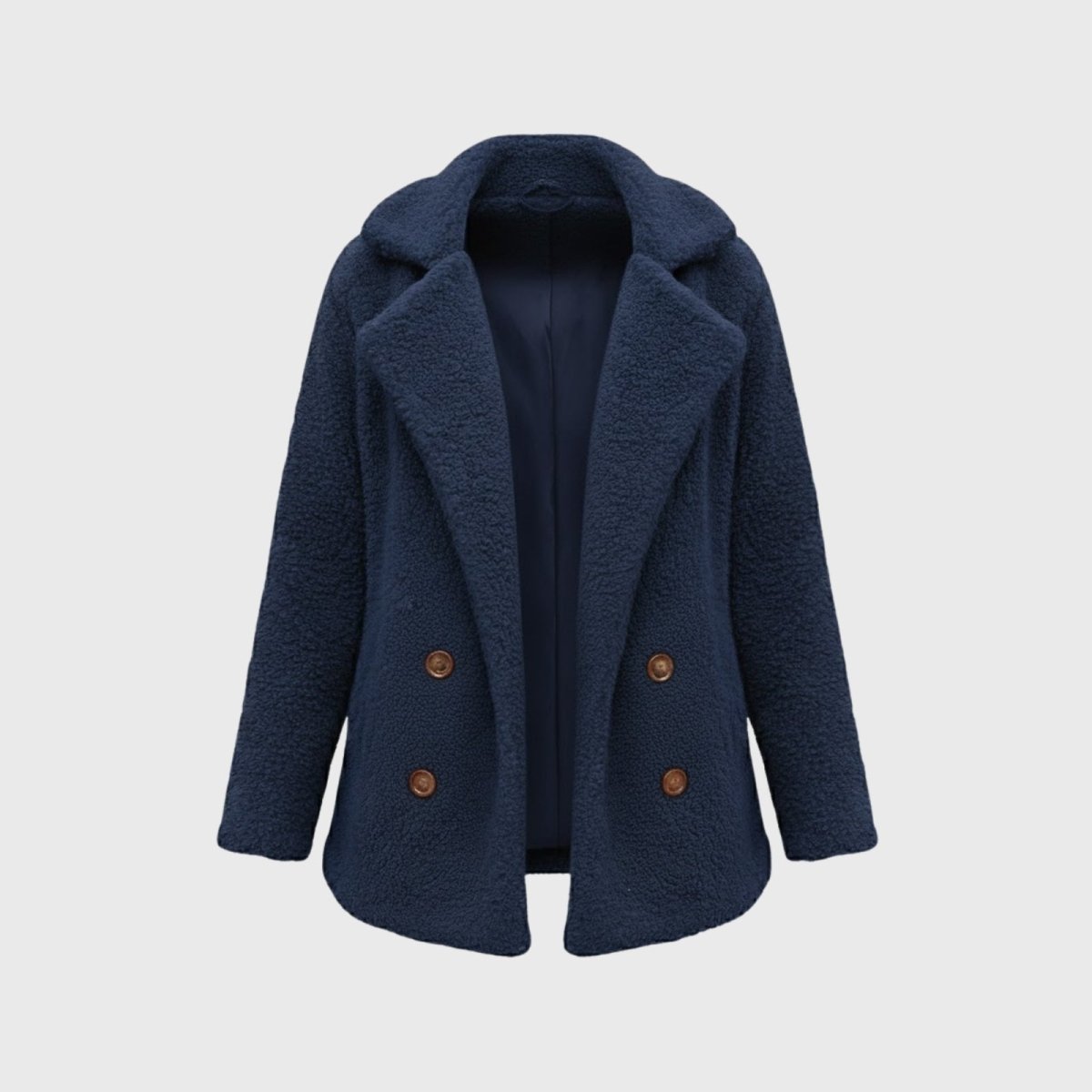 Brielle | Plush Bouclé Structured Wool Coat