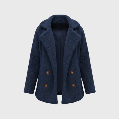 Brielle | Plush Bouclé Structured Wool Coat