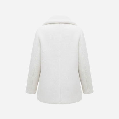 Brielle | Plush Bouclé Structured Wool Coat
