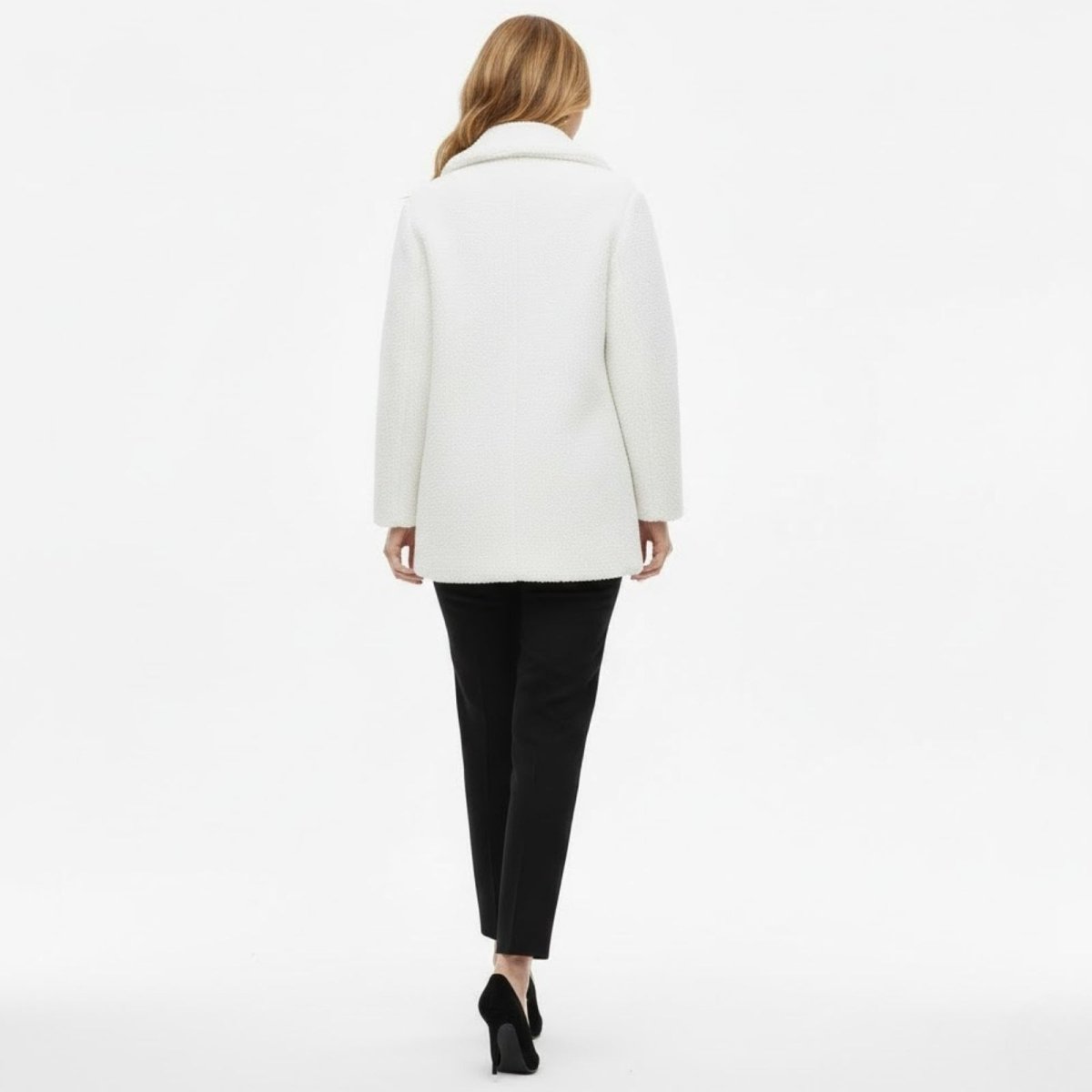 Brielle | Plush Bouclé Structured Wool Coat