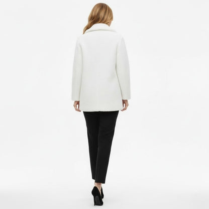 Brielle | Plush Bouclé Structured Wool Coat