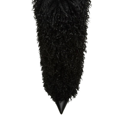 Kyra | Shearling Pointed-Toe Stiletto Boots