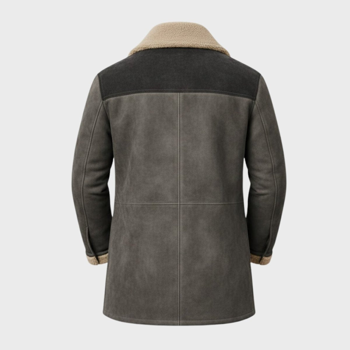 Griffin | Suede Look Shearling Lined Coat Structured Fit