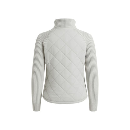 Nala | Cable-Knit Sleeve Quilted Hybrid Jacket
