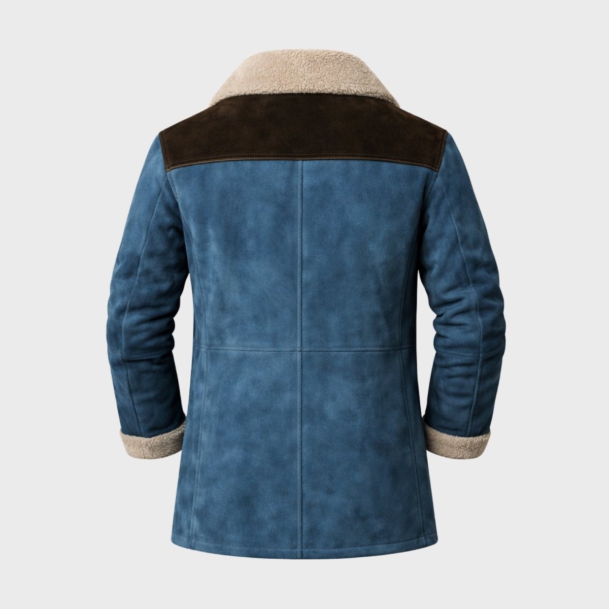 Griffin | Suede Look Shearling Lined Coat Structured Fit