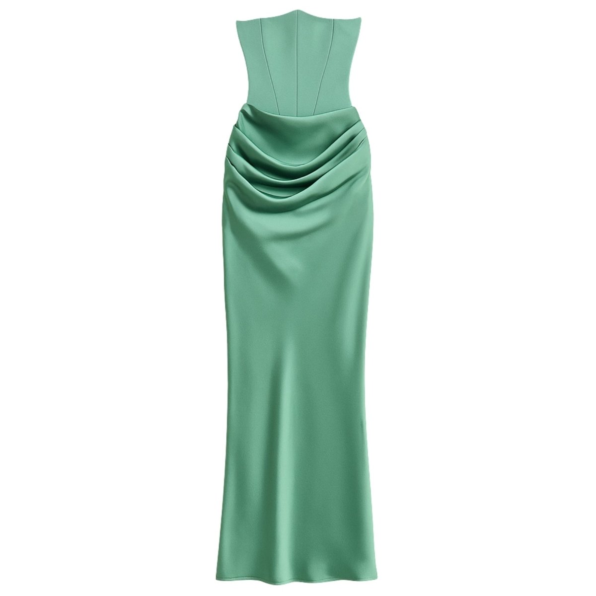 Sloane | Satin Corset Floor-Length Gown