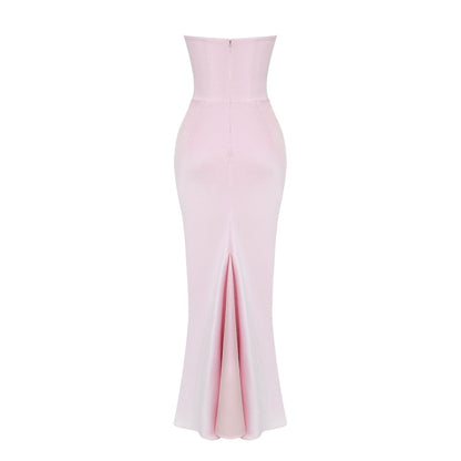 Sloane | Satin Corset Floor-Length Gown