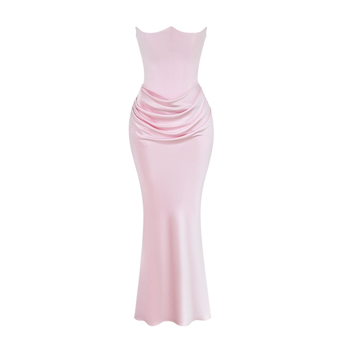 Sloane | Satin Corset Floor-Length Gown