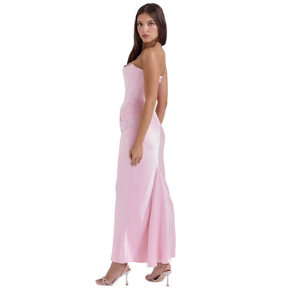 Sloane | Satin Corset Floor-Length Gown