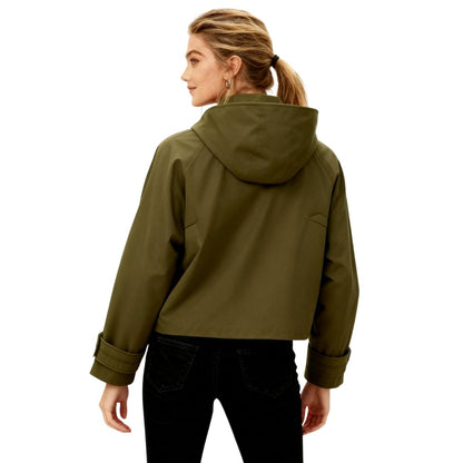 Seeley | Oversized Belted Twill Blazer Jacket