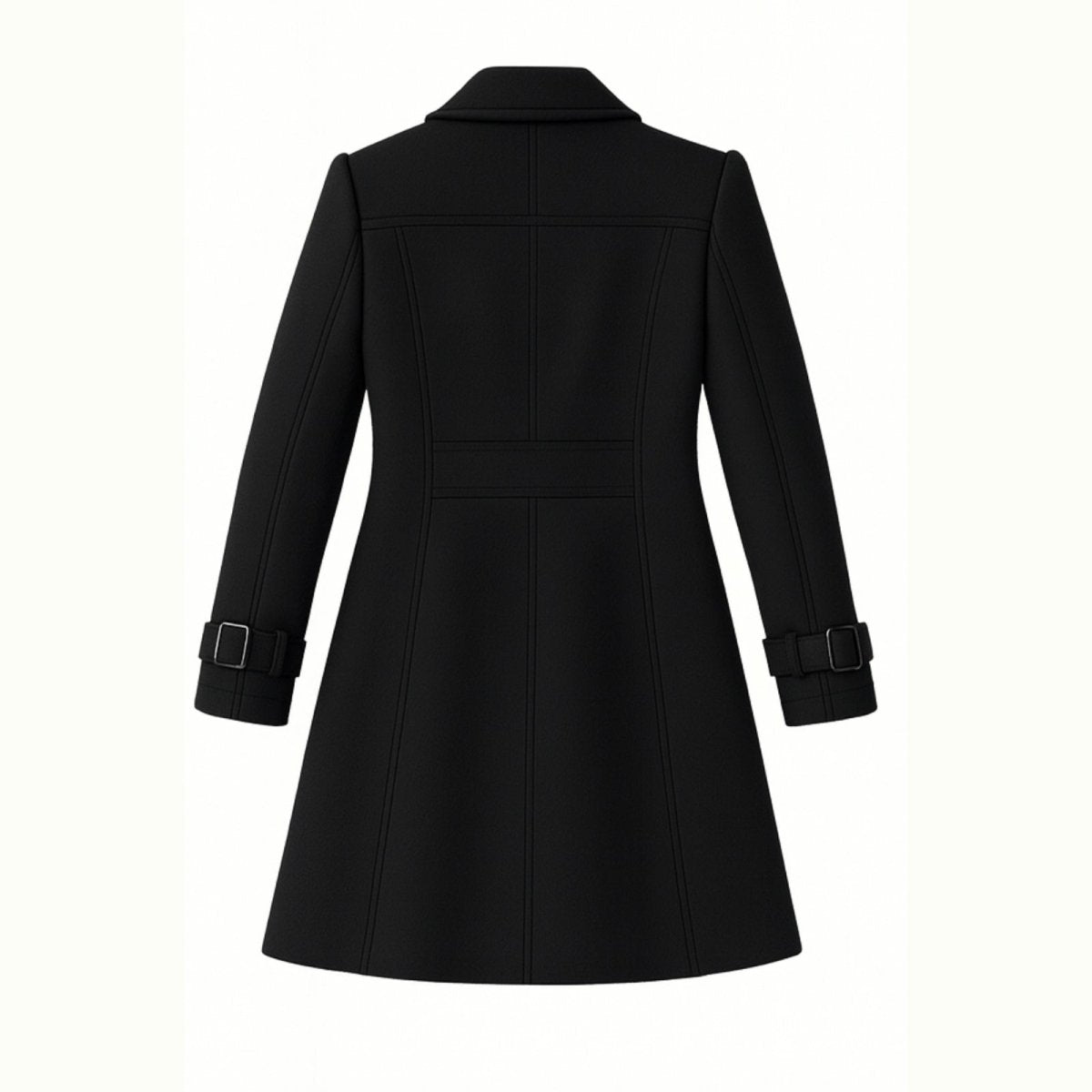 Demi | Tailored Belted Structured Wool Winter Coat