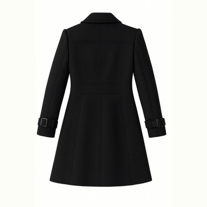 Demi | Tailored Belted Structured Wool Winter Coat