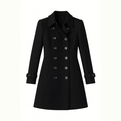 Demi | Tailored Belted Structured Wool Winter Coat