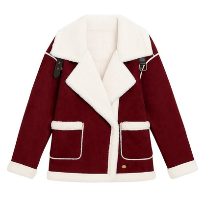 Esmeralda | Women's Shearling Style Aviator Jacket