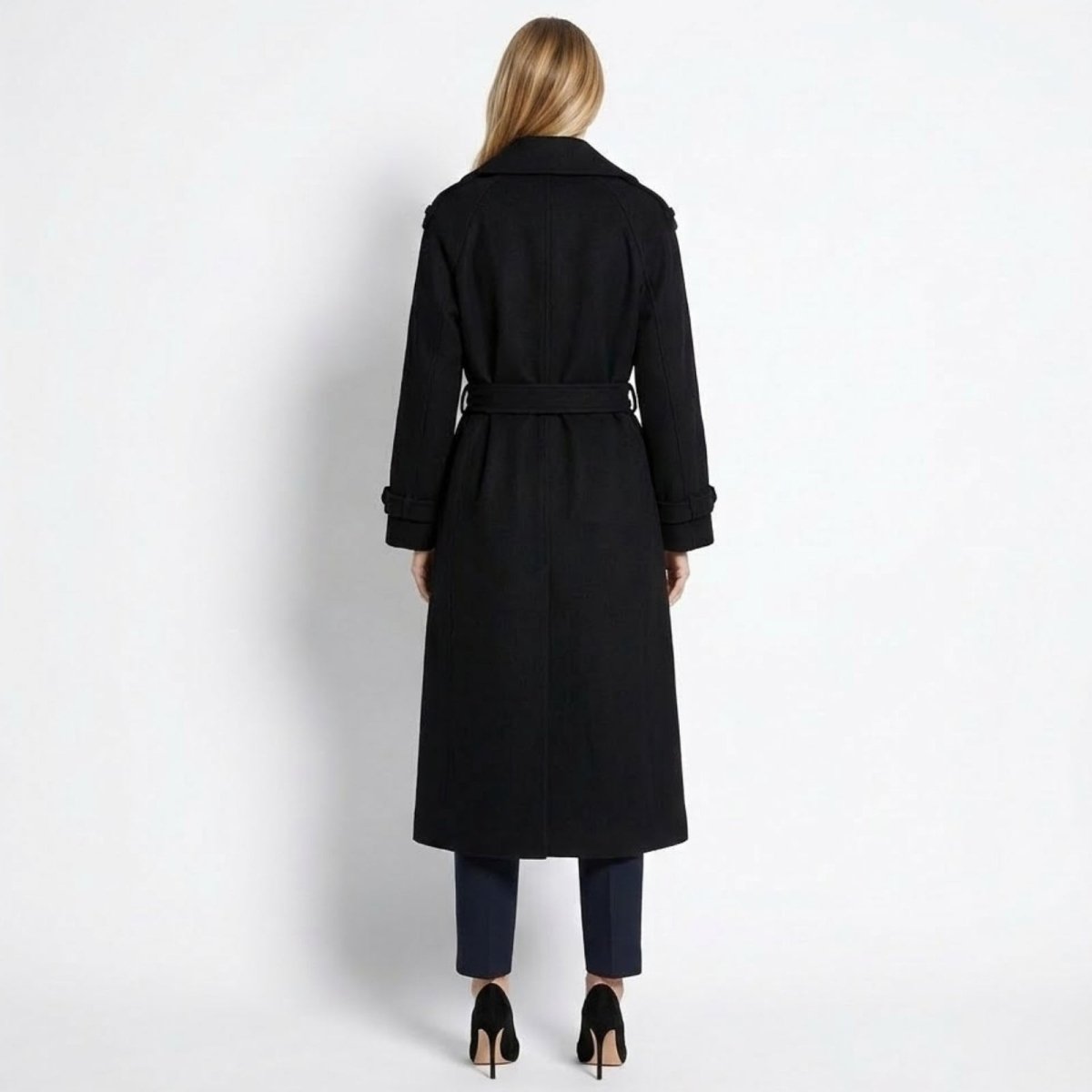 Andie | Structured Italian Suede Trench Coat