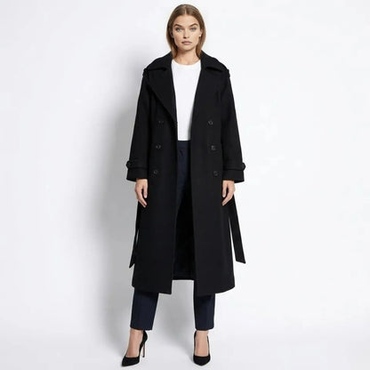 Andie | Structured Italian Suede Trench Coat