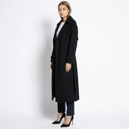 Andie | Structured Italian Suede Trench Coat
