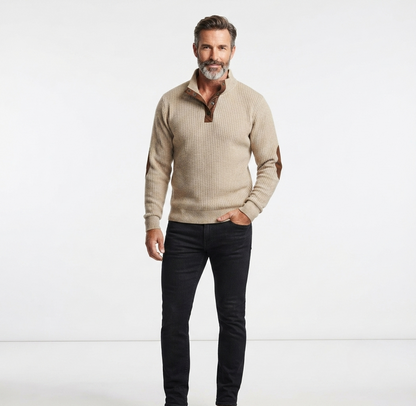 Wade | Men's Corduroy Quarter-Button Sweatshirt