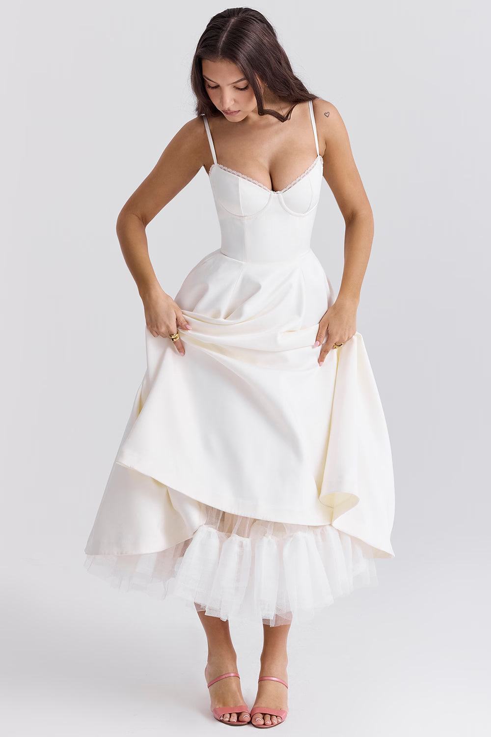Ayet | Shimmering Satin Formal Maxi Dress