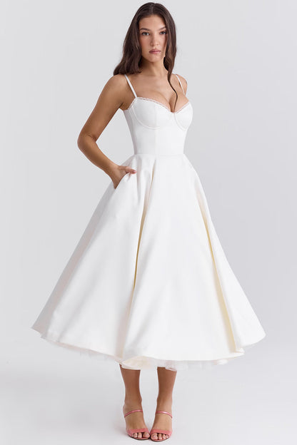 Ayet | Shimmering Satin Formal Maxi Dress