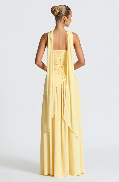 Mara | Strapless High-Slit Formal Maxi Dress