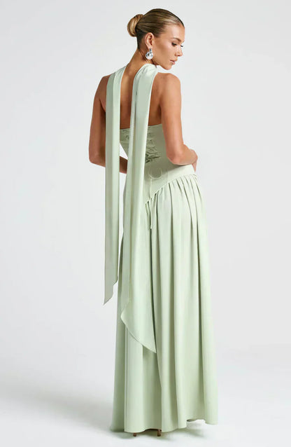 Mara | Strapless High-Slit Formal Maxi Dress