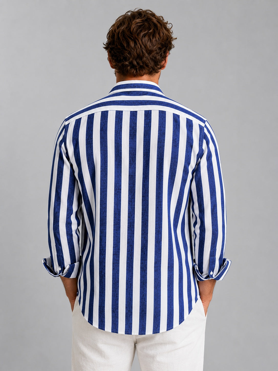 Felix | Men's Long-Sleeve Striped Linen Shirt