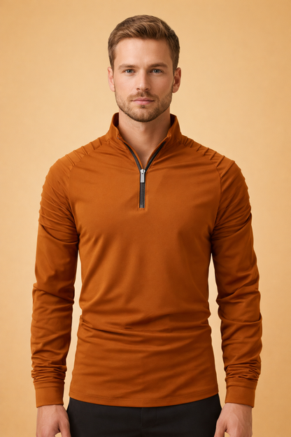 Tate | Men's Performance Zip Neck Long Sleeve