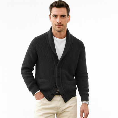 Elliot | Men's Shawl Collar Button Cardigan