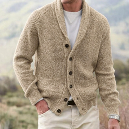 Elliot | Men's Shawl Collar Button Cardigan